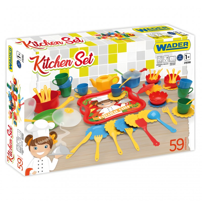 Servizio Da Cucina Kitchen Set 59 Pezzi – Wader