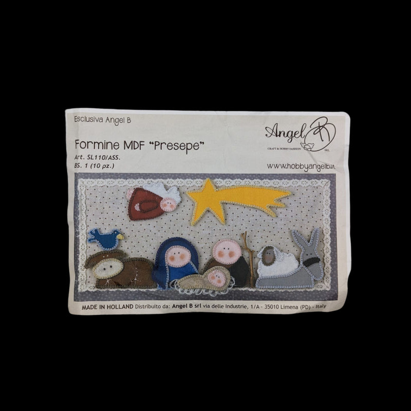 Set 10 Formine Mdf "presepe" Angel B Assortite