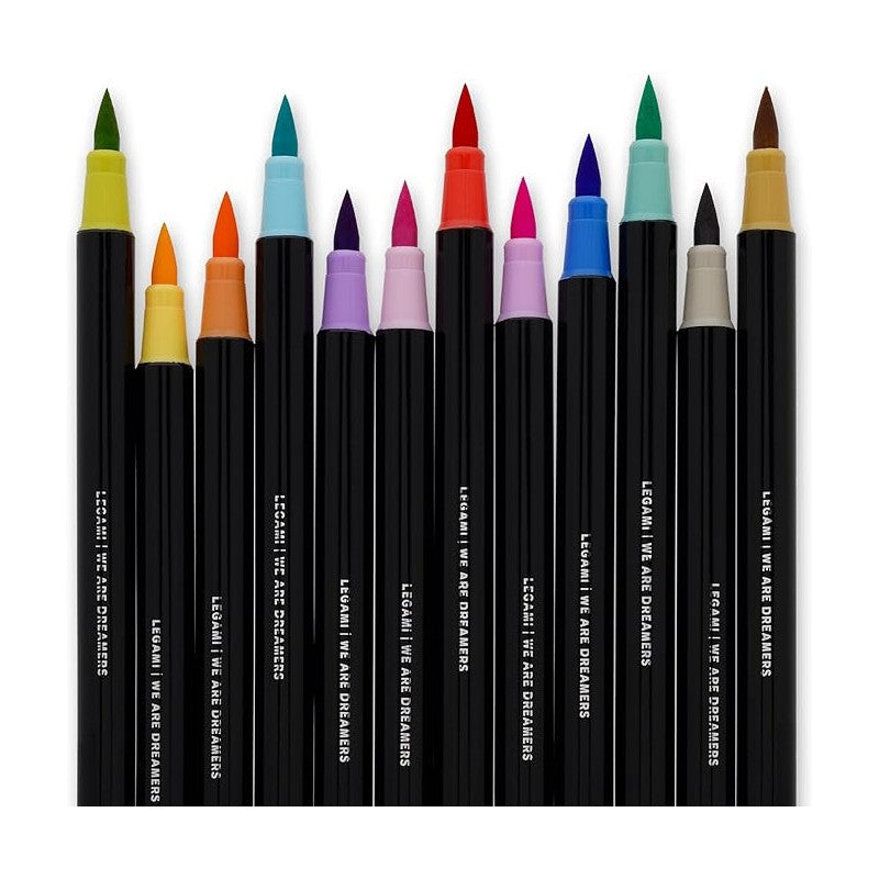 Set 12 Pennarelli Brush Punta Pennello Colori Pastello – Legami