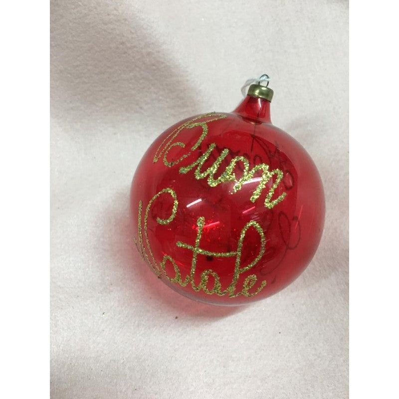 Set 2 Palline Decorate A Mano