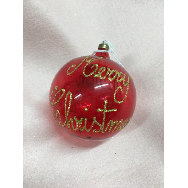 Set 2 Palline Decorate A Mano