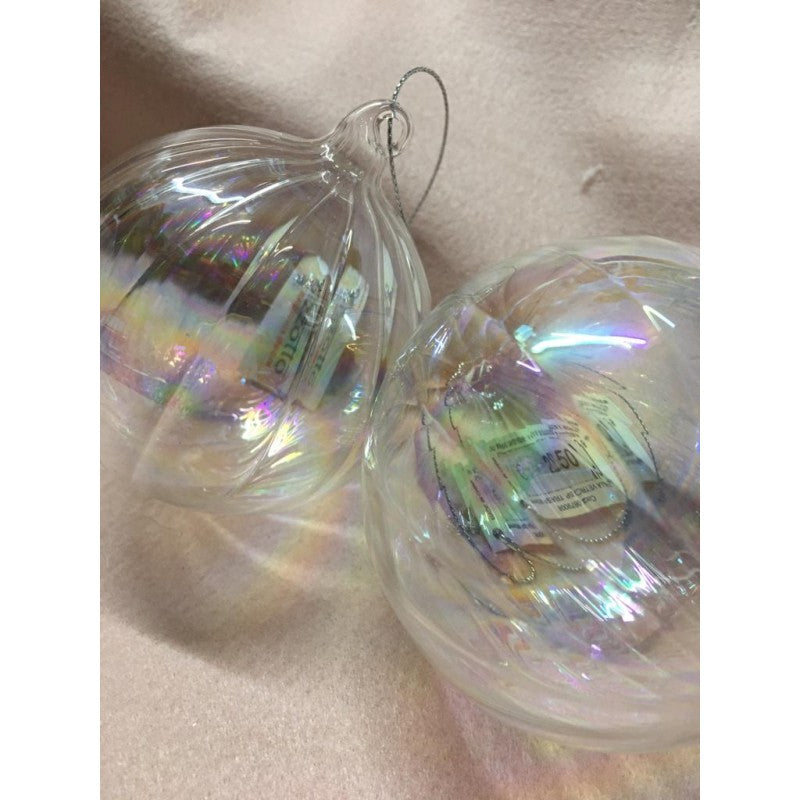 Set 2 Palline Effetto Bolla Di Sapone Rigata