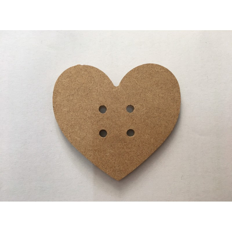 Set 2 Pz Sagoma Cuore Bottone