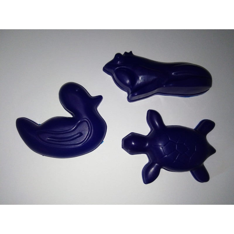 Set 3 Formine Per La Sabbia Animali Acquatici - Blu