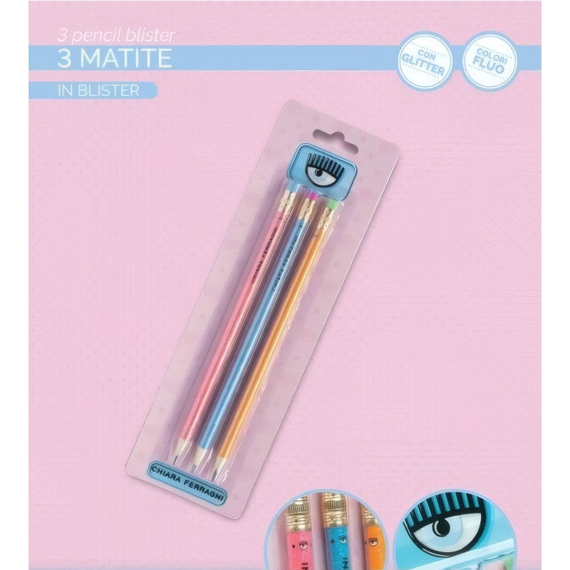 Set 3 Matite Assortite Chiara Ferragni X Pigna