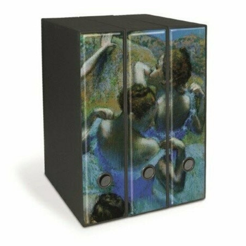 Set 3 Raccoglitori Image, Formato Protocollo, Dorso 8 Cm, E. Degas - Quattro Ballerine Che Si Rassettano Dietro Le Quinte