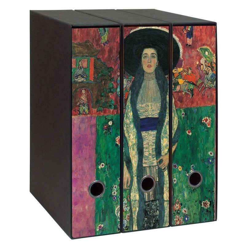 Set 3 Raccoglitori Image - Formato Protocollo - Dorso 8 Cm - Gustav Klimt - La Signora Adele Bloch-bauer Ii