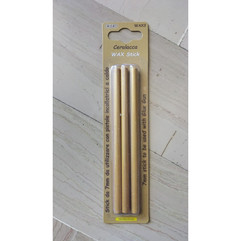 Set 3 Stick Ceralacca Per Pistole A Caldo 7mm - Wiler