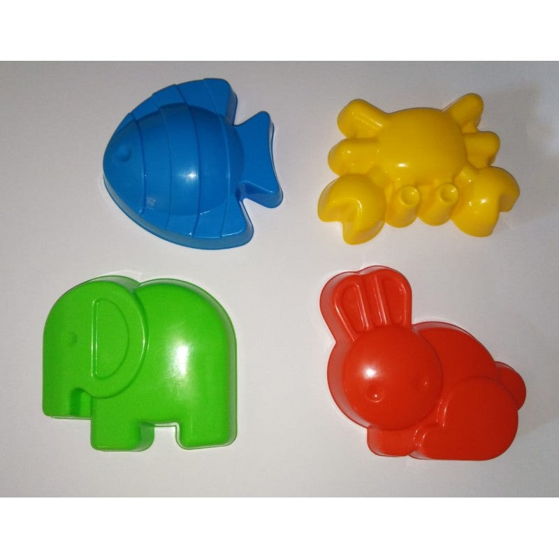 Set 4 Formine Per La Sabbia Animali - Cwr 07361