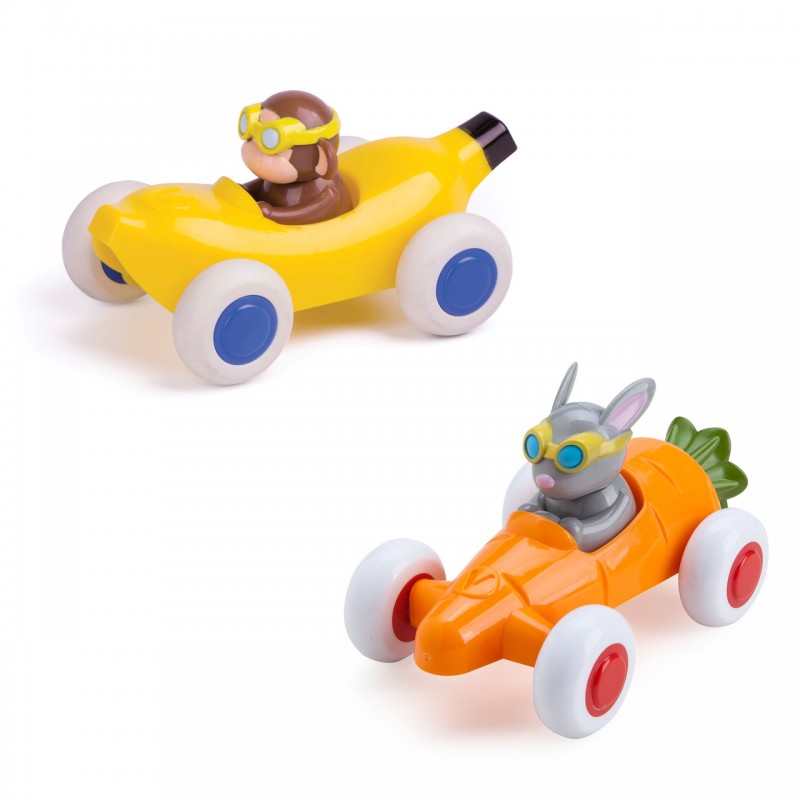 Set 4 Pezzi Macchinine Cute Racers - Viking Toys Vk1360