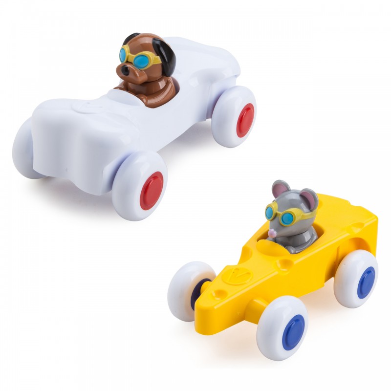 Set 4 Pezzi Macchinine Cute Racers - Viking Toys Vk1360