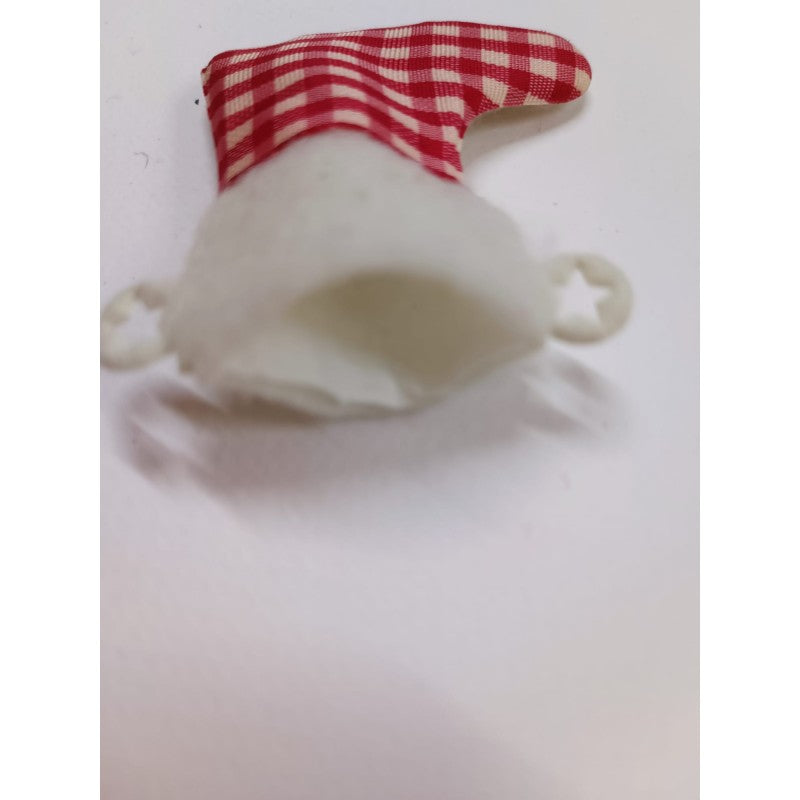 Set 6 Calzette Befana Rosse A Quadri - Homemade