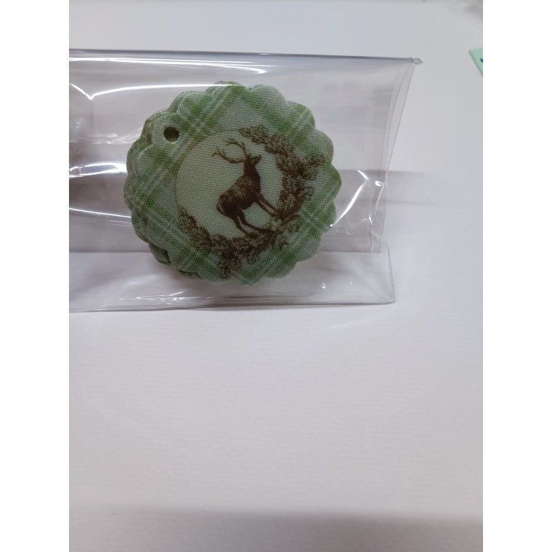 Set 6 Cerchietto Renna In Feltro - Verde