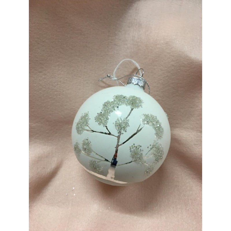 Set 6 Palline Bianco Opaco