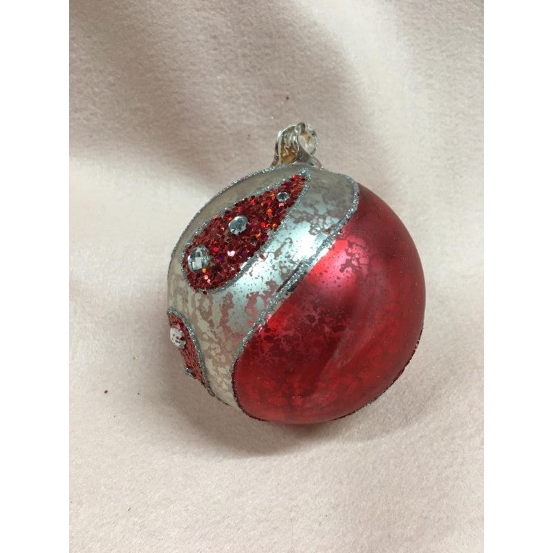 Set 6 Palline Con Decorazioni Assortite