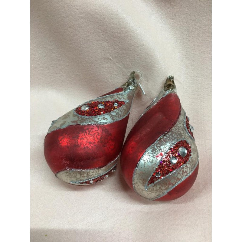 Set 6 Palline Con Decorazioni Assortite