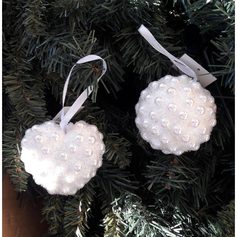 Set 6 Pendenti Con Perle Cuore/pallina