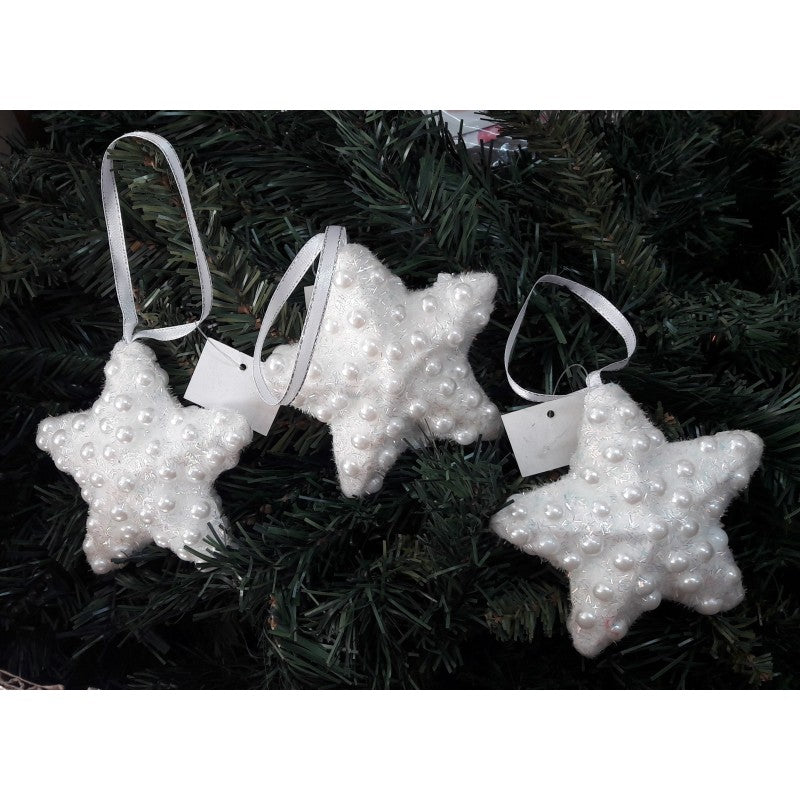 Set 6 Pendenti Stella Con Perle