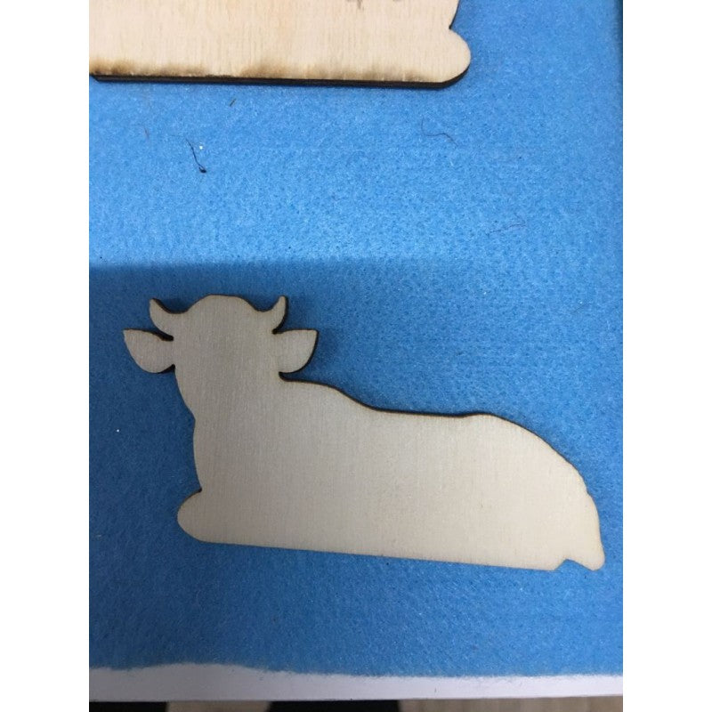 Set 6 Pz Presepe Componibile In Legno - Renkalik