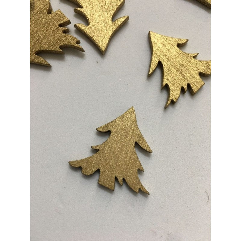 Set Abeti In Legno Per Decorazioni