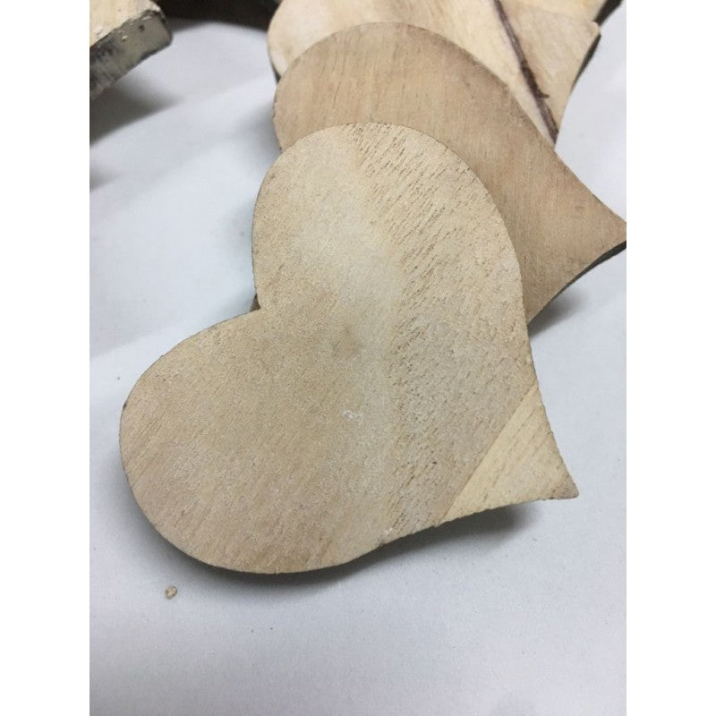 Set Cuori In Legno