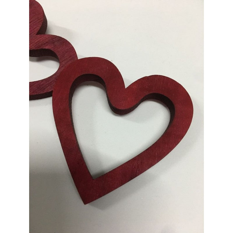 Set Cuori In Legno