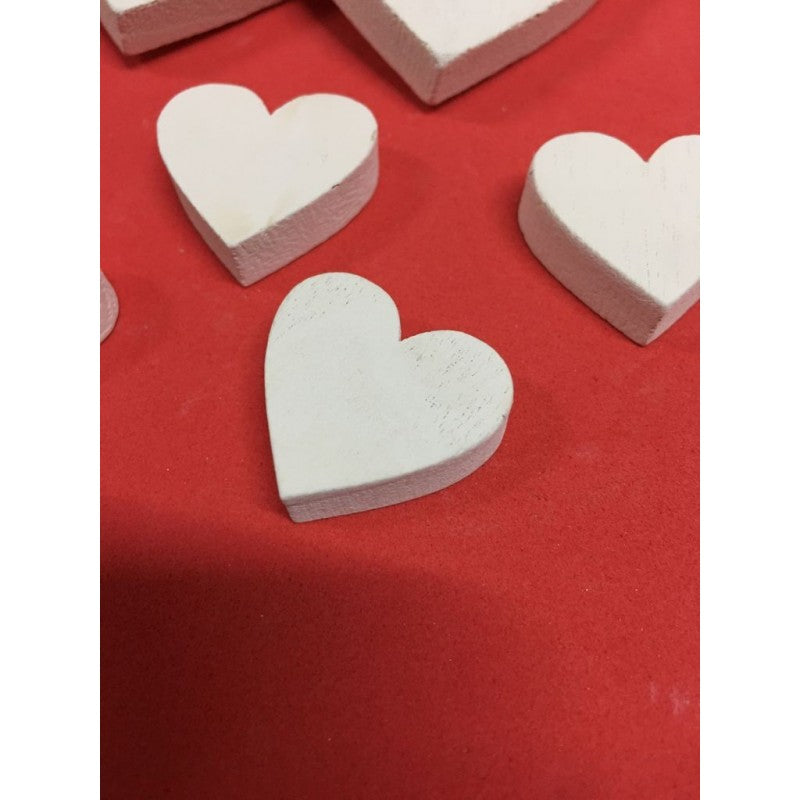 Set Cuori In Legno