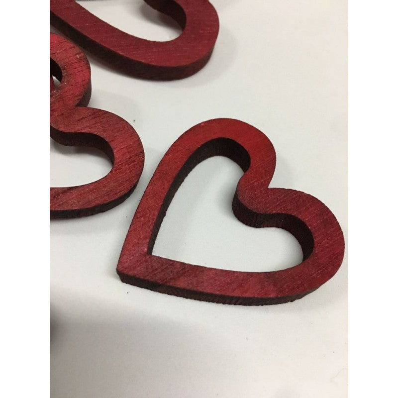 Set Cuori In Legno