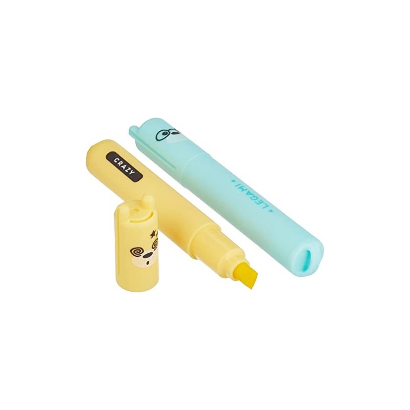 Set Di 6 Mini Evidenziatori Pastello - Teddy's Mood - Teddy Bear - Legami