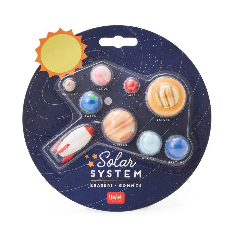 Set Di 9 Gomme Solar System Space - Legami