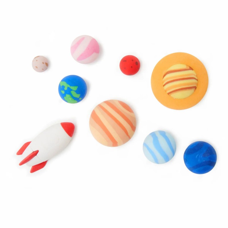 Set Di 9 Gomme Solar System Space - Legami