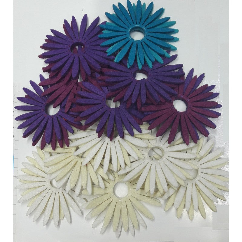 Set Margherite In Feltro Bicolore