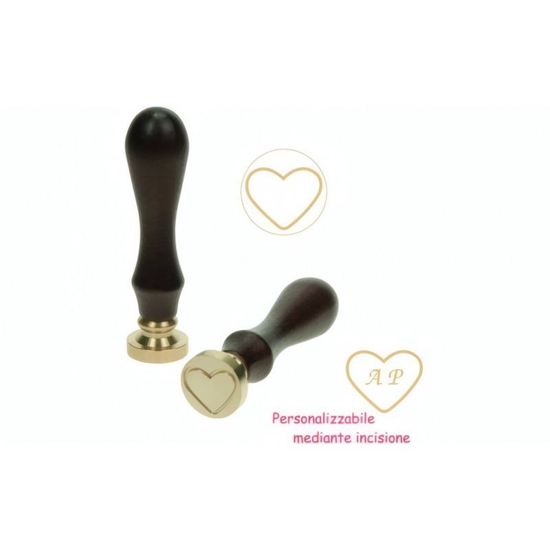 Set Sigillo Per Ceralacca A Forma Di Cuore - Wiler