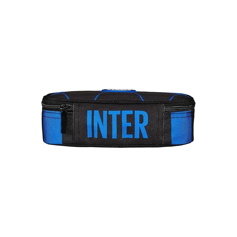 Seven Astuccio Quick Case - F.c. Inter Calcio - Nero Blu - Scomparto Completo Di Matite, Penne E Pennarelli