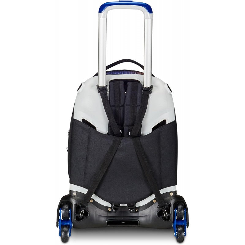 Seven Trolley Scuola Jack Detach 3 Ruote, Blu, Shadefull Boy, 3 In 1