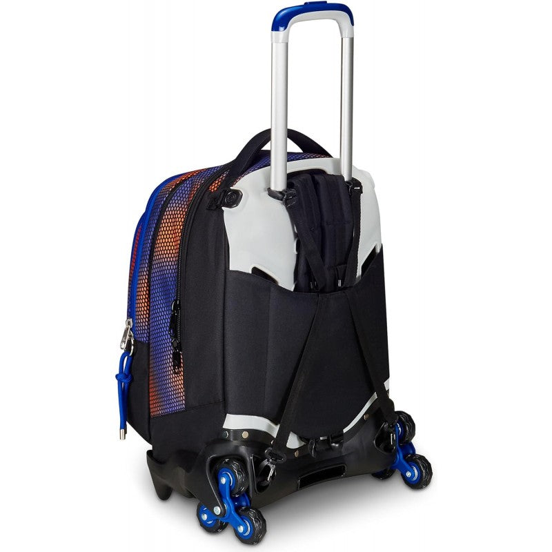 Seven Trolley Scuola Jack Detach 3 Ruote, Blu, Shadefull Boy, 3 In 1