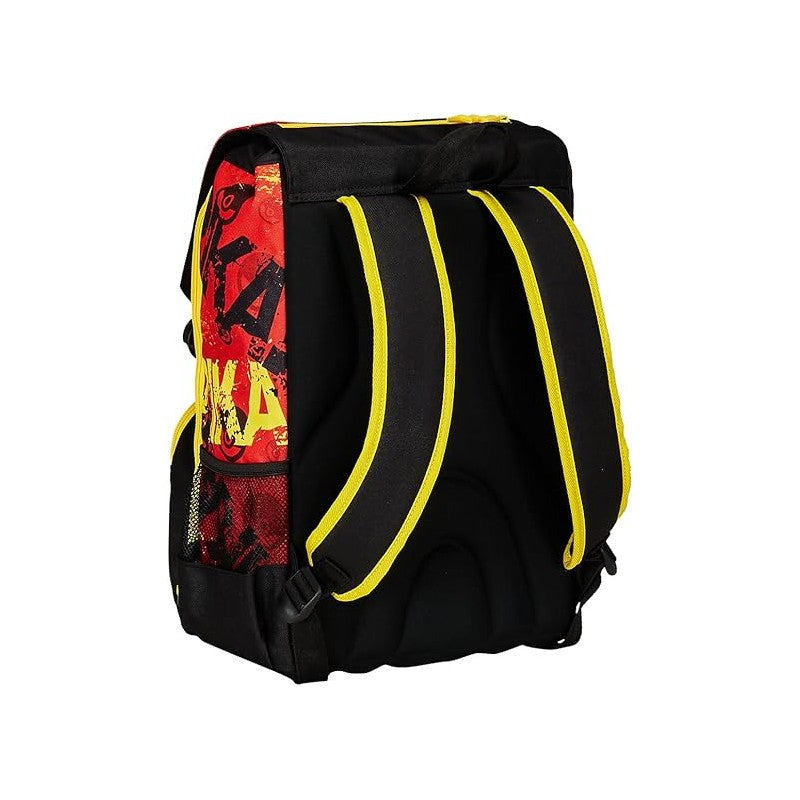 Seven Zaino Estensibile Pokemon - Pikachu, Giallo Rosso - Zaino Doppio Scomparto Sdoppiabile Con Tasca Porta Borraccia