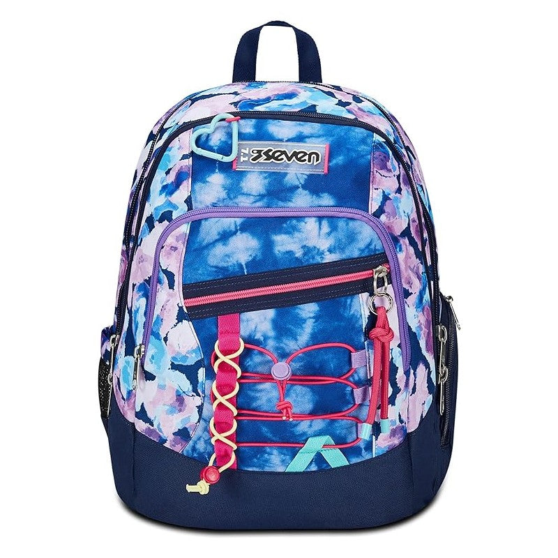 Seven Zaino Scuola Advanced, Custom Cloud, Viola Fucsia
