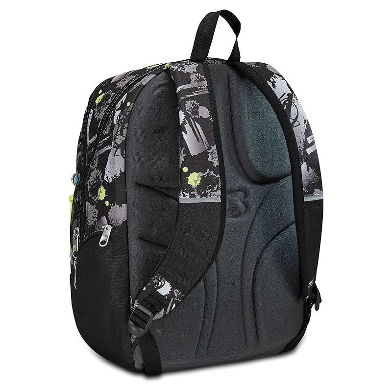 Seven Zaino Scuola Advanced, Feeling Me, Nero Grigio