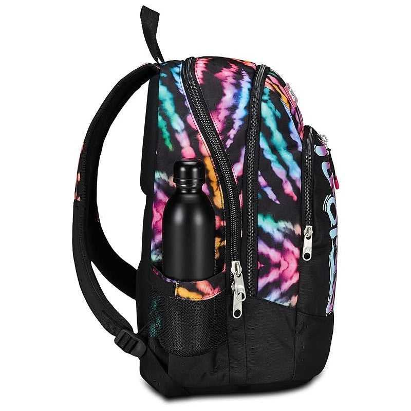 Seven Zaino Scuola Advanced, Multi-shade Girl, Nero Fucsia
