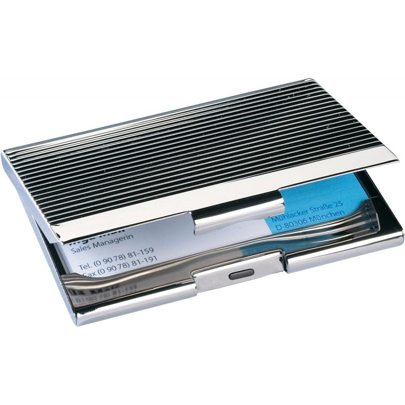 Sigel Vz130 Custodia Per Biglietti Da Visita In Metallo – Argento Cromato