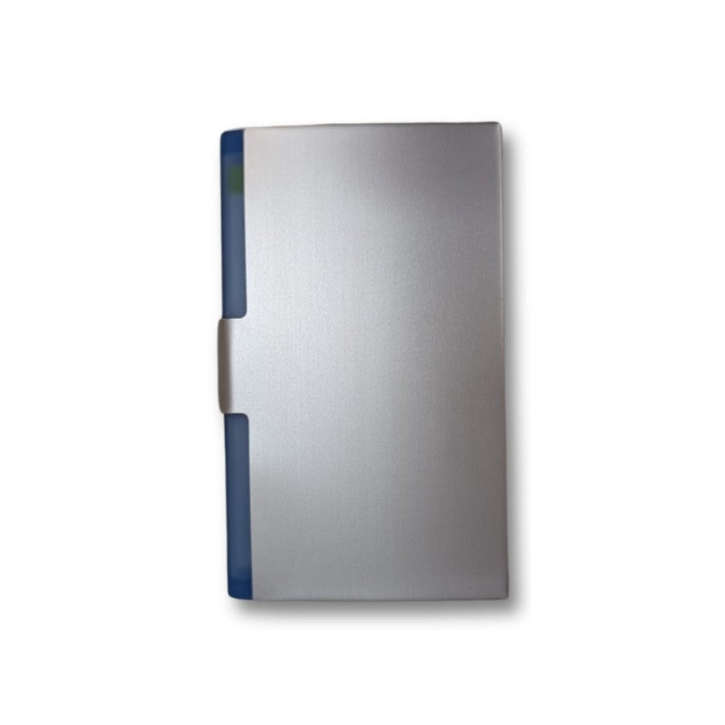 Sigel Vz137 Custodia Per Biglietti Da Visita In Alluminio – Argento / Blu
