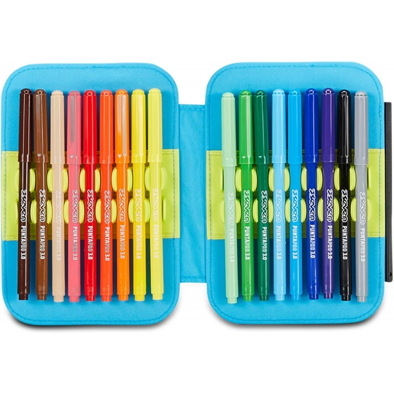 Sj Gang Astuccio Scuola Speed Pad, Verde Nero, Portapenne Mono Scomparto Con Plance Amovibili E Penne, Matite, Colori