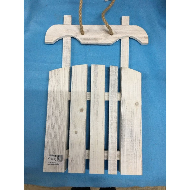 Slitta Da Appendere In Legno