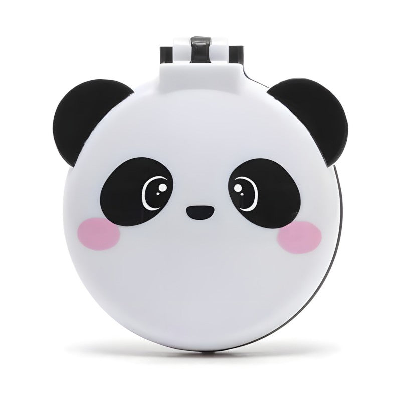 Spazzola Con Specchio - Nice Hair - White- Panda - Legami