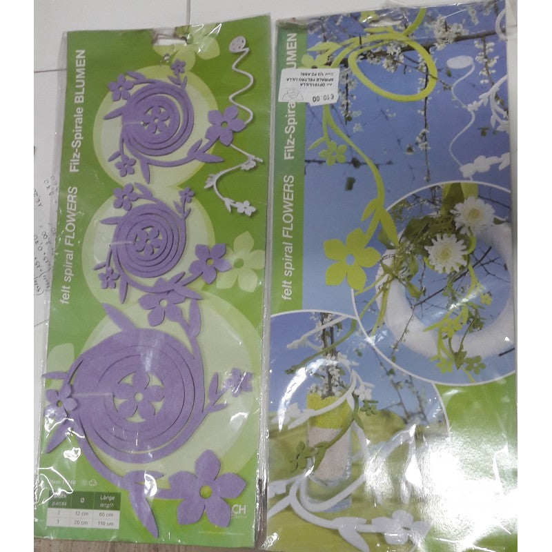 Spirale Feltro Lilla – 3 Pezzi