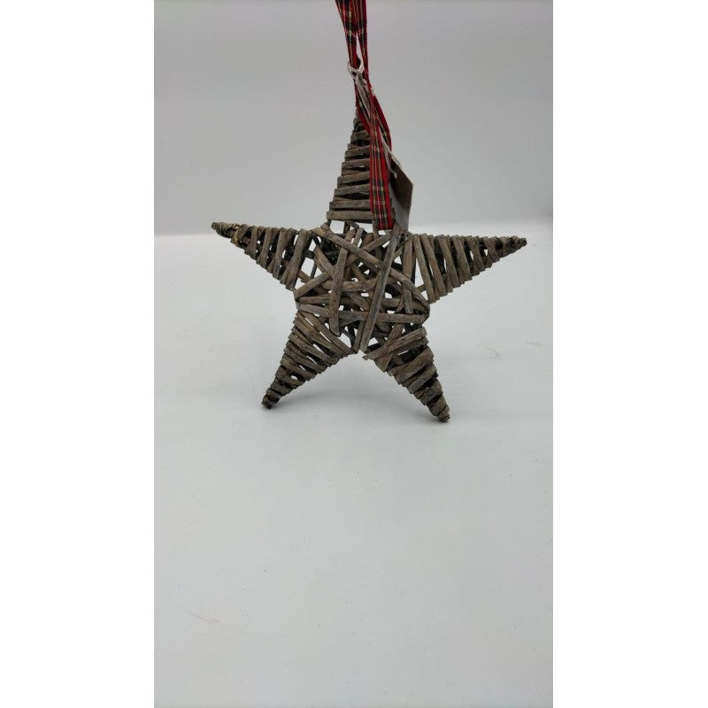 Stella In Legno A Ragnatela