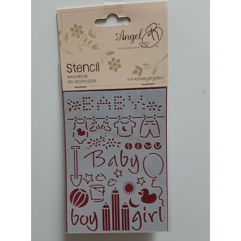 Stencil Baby Boy/girl – Angel B