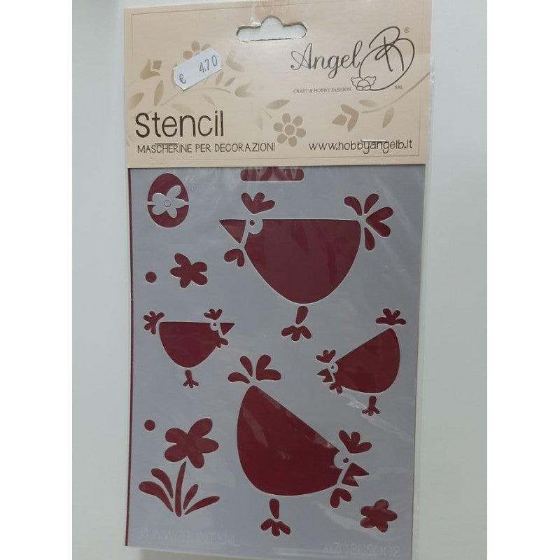 Stencil Galline – Angel B