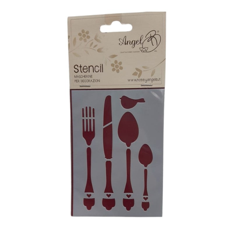 Stencil Posate – Angel B